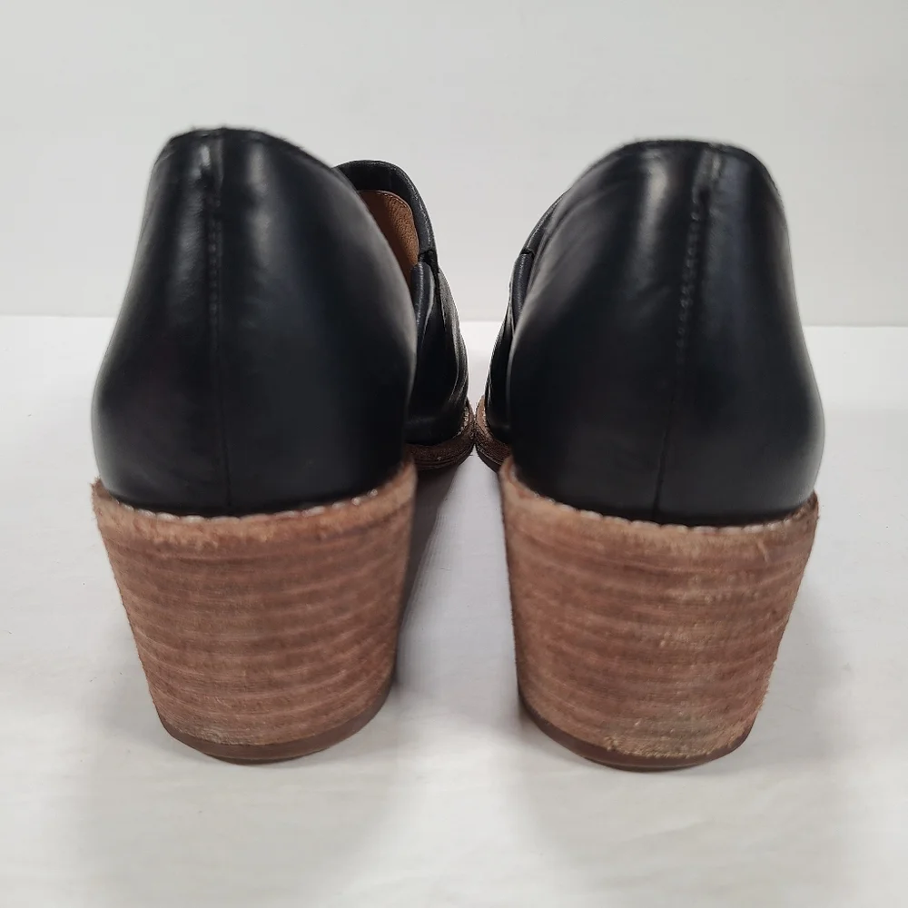 Madewell The Brady Lowcut Black Leather Boho Coastal Cowgirl Bootie Women Size 7